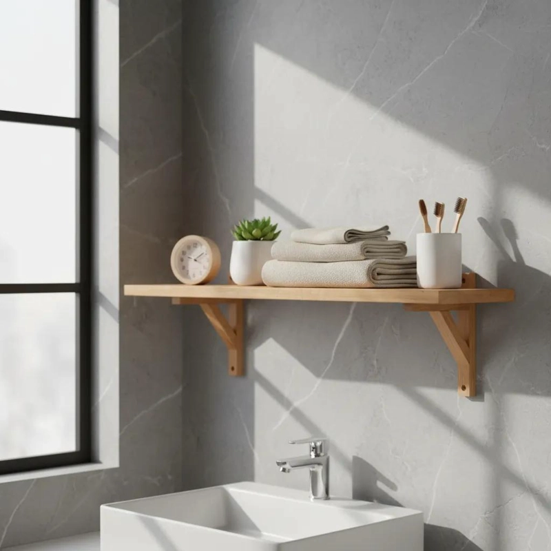 REPISAS FLOTANTES PARA BAÑO ORGANIZADOR DE PARED - 1