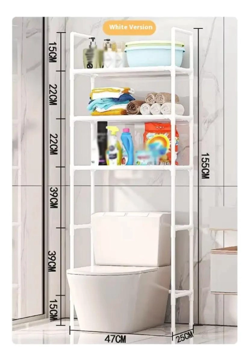 ESTANTE 3 NIVELES PARA BAÑO Y LAVADORA - 2