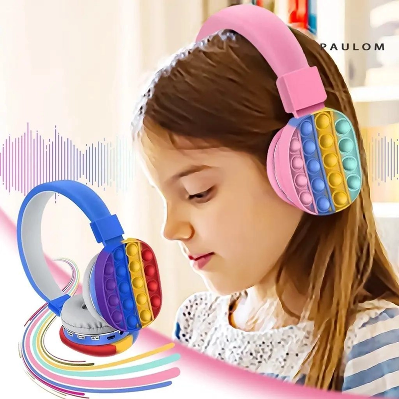 AUDIFONOS BLUETOOTH INALAMBRICOS CON FUNCION FIDGET Y COLORES - 2