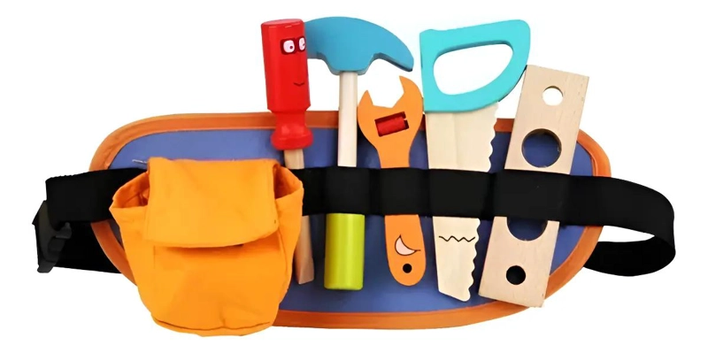 JUEGO DE CINTURON DE HERRAMIENTAS AJUSTABLE PARA NIÑOS - 1