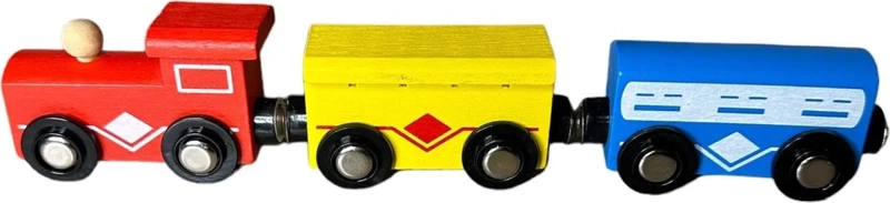 PISTA DE TREN INFANTIL DE MADERA PARA ARMAR - 5