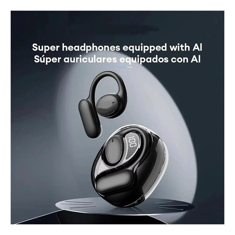 AURICULARES TRADUCTOR CON BATERIA ULTRALARGA NEGRO - 3