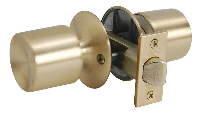 CERRADURA DE PASO BRONCE SATINADO 4046 - 1