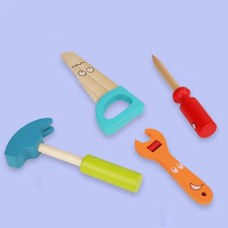 CINTURON DE HERRAMIENTAS DE MADERA PARA NIÑOS - 4