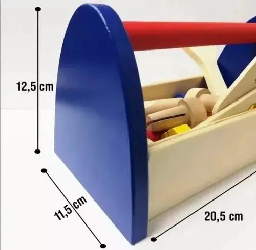 JUEGO DIDACTICO DE MADERA CAJA DE HERRAMIENTAS PARA NIÑOS - 3