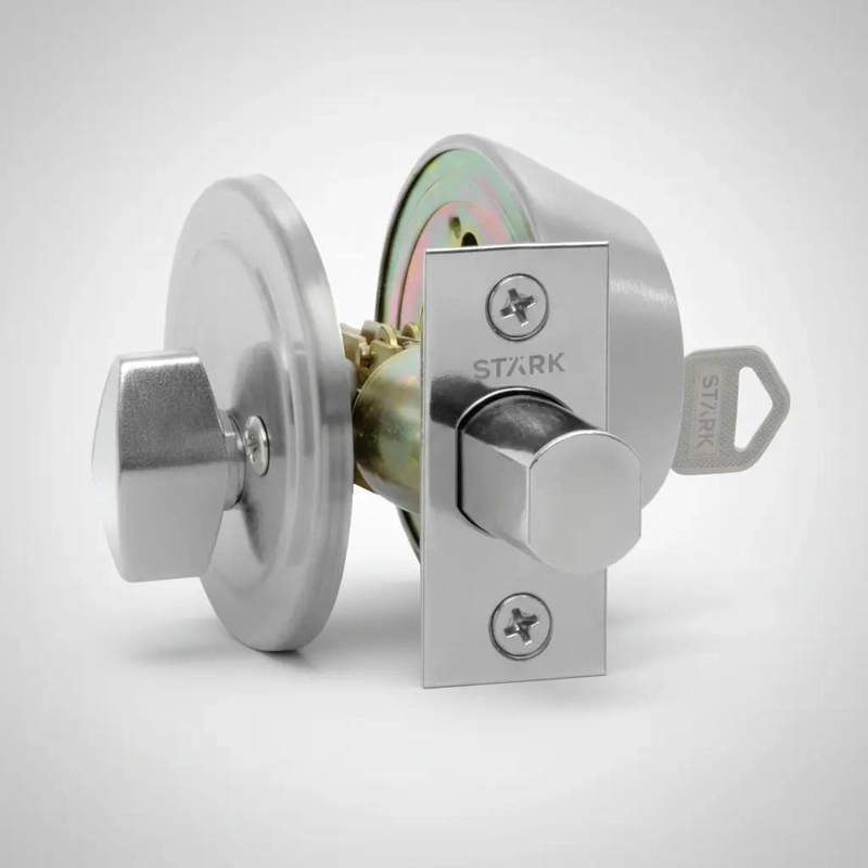 CERROJO DE SEGURIDAD CON CILINDRO EXTERIOR E INTERIOR AC. - 4
