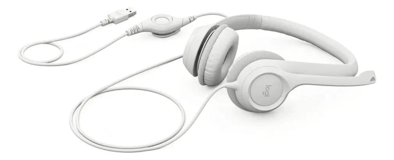 AUDIFONOS CON CABLE USB Y MICROFONO PARA OFICINA - 4