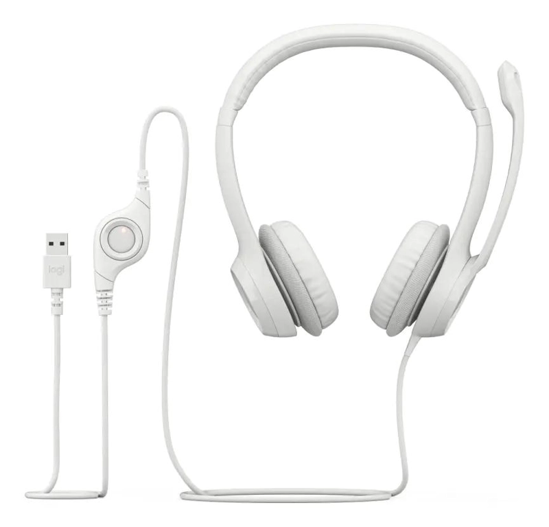 AUDIFONOS CON CABLE USB Y MICROFONO PARA OFICINA - 5