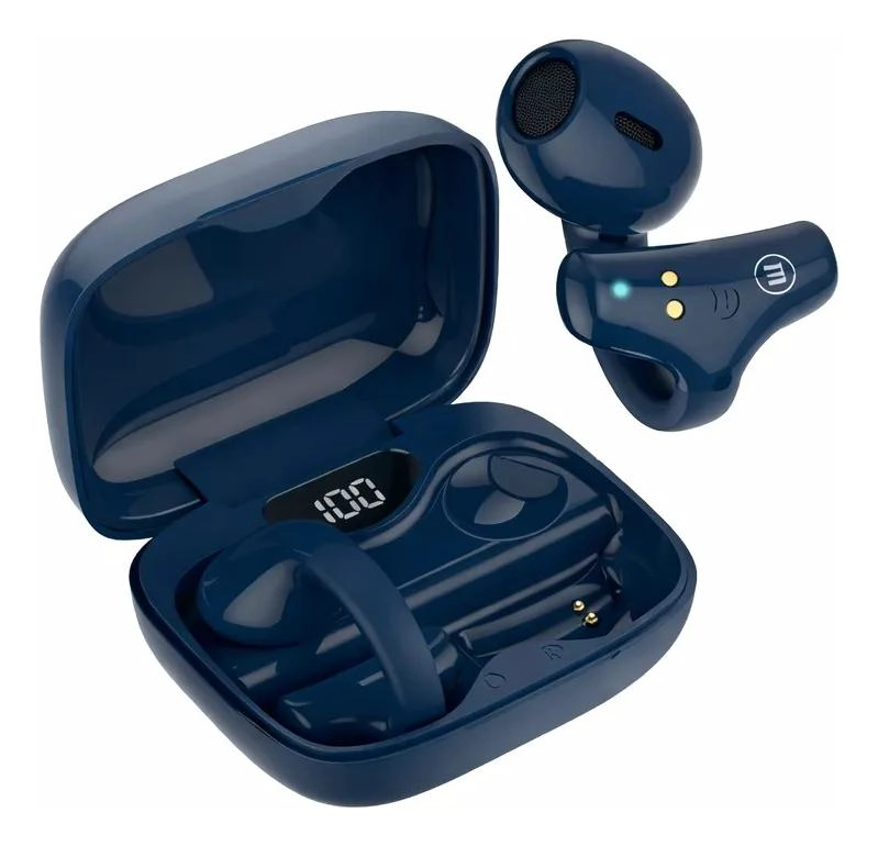 AUDIFONOS BLUETOOTH EAR CUFF CLIP ON OPEN-EAR AZUL - 2