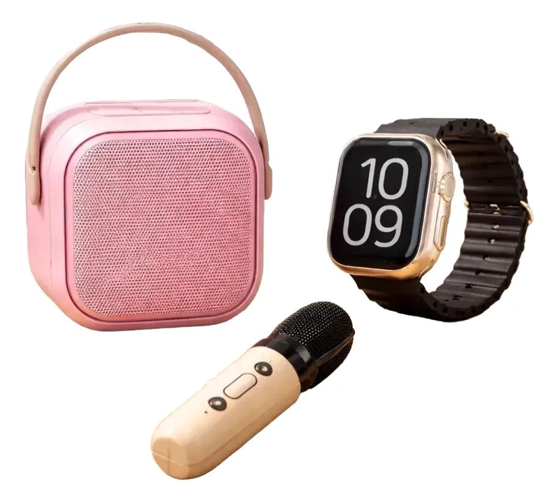 GENÉRICO KIT 7 EN 1 CON PARLANTE, MICROFONO Y SMARTWATCH ZT40