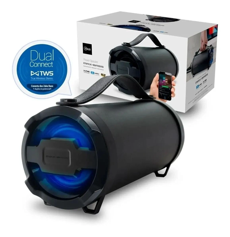 PARLANTE BLUETOOTH CON MAX-BASS, FM, AUX Y USB - 1