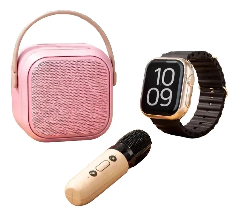 GENÉRICO PARLANTE BLUETOOTH CON MICROFONO Y SMARTWATCH 7 EN 1