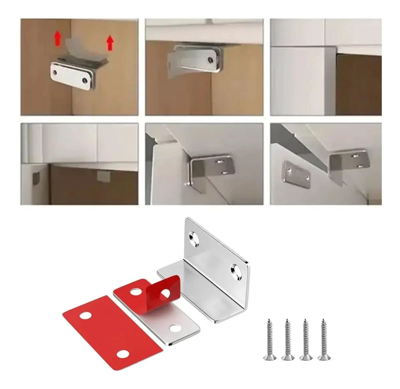 JUEGO 15 PIEZAS CERRADURAS CON IMAN PARA MUEBLES - 3