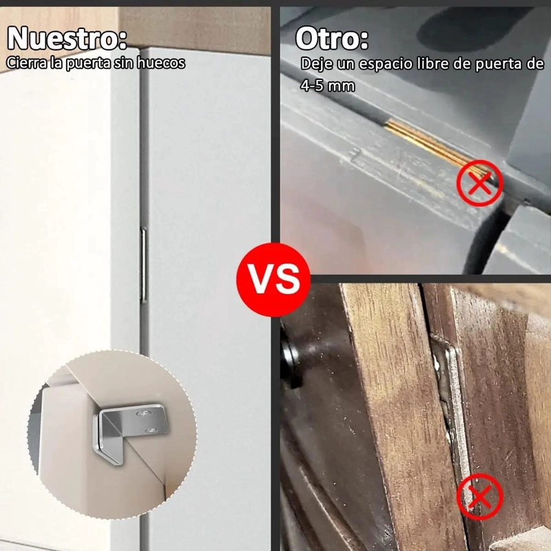 JUEGO 15 PIEZAS CERRADURAS CON IMAN PARA MUEBLES - 4