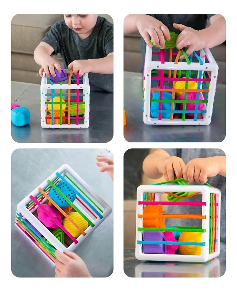CUBO MONTESSORI INTERACTIVO PARA HABILIDAD MOTORA - 5