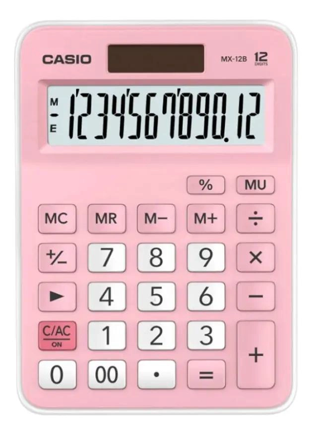 CALCULADORA DE ESCRITORIO 12 DIGITOS COLOR ROSA - 4