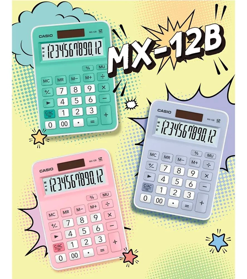 CALCULADORA DE ESCRITORIO 12 DIGITOS COLOR ROSA - 5