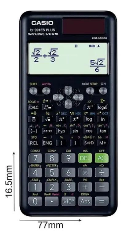 CALCULADORA CIENTIFICA GRIS CON FUNCIONES AVANZADAS - 3