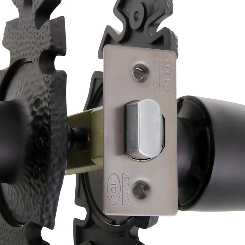 CERRADURA TUBULAR RUSTICA PARA OFICINA Y DORMITORIO NEGRA - 5