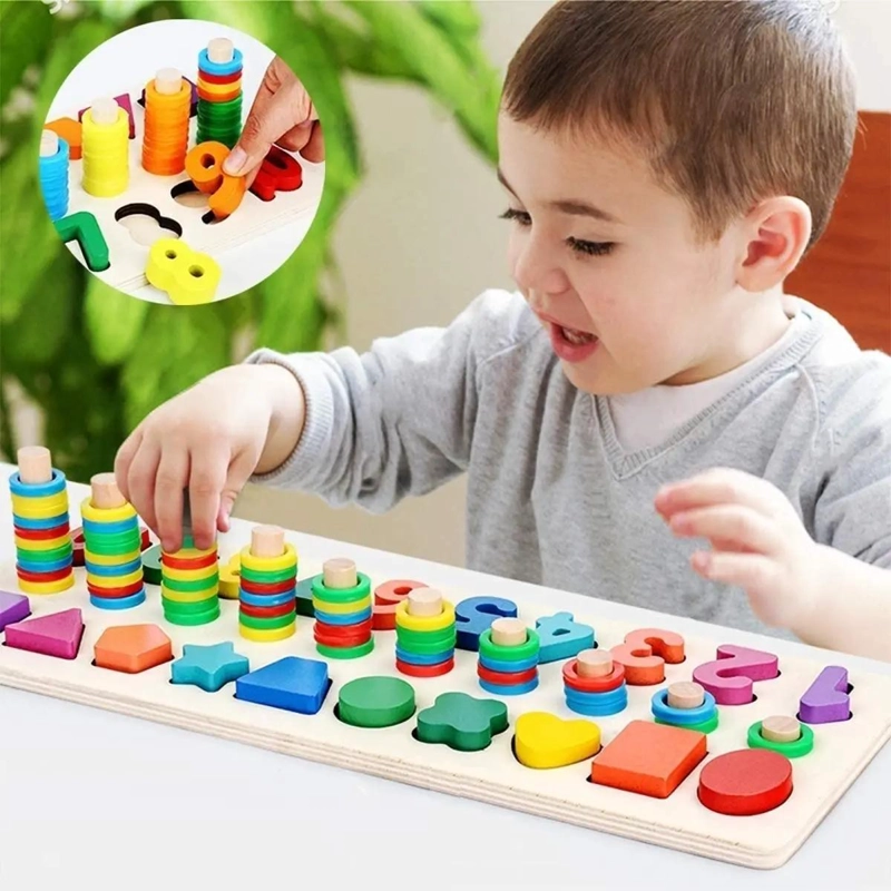 ABACO DE MADERA PARA APRENDER NUMEROS Y MATEMATICAS - 3