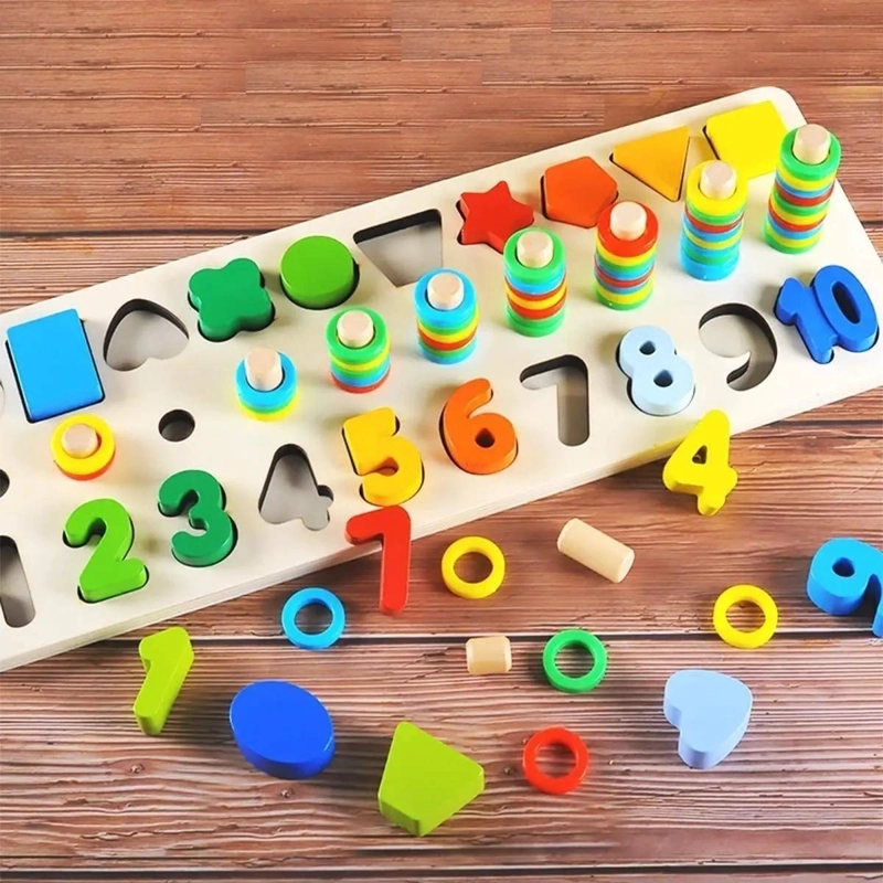 ABACO DE MADERA PARA APRENDER NUMEROS Y MATEMATICAS - 4