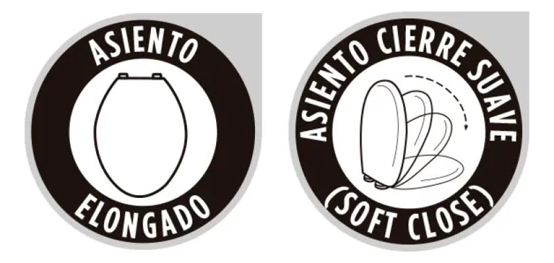 TAPA DE INODORO OVALADA CON CIERRE SUAVE BLANCO - 4