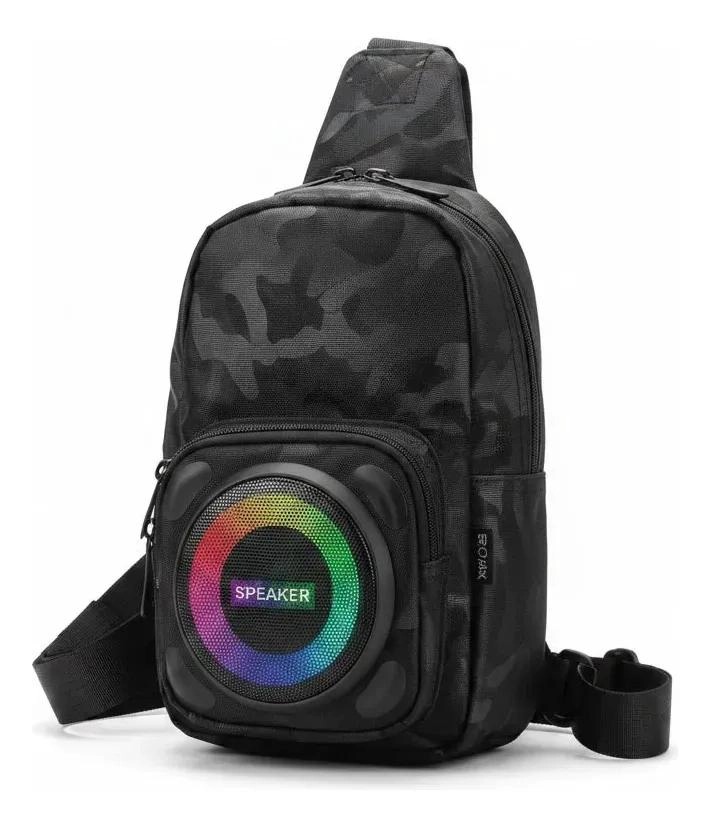 PARLANTE PORTATIL BLUETOOTH RECARGABLE CON LUCES RGB - 1