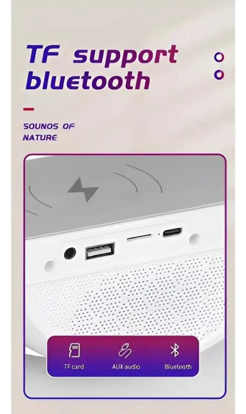 PARLANTE PORTATIL BLUETOOTH BLANCO BT-2301 - 3