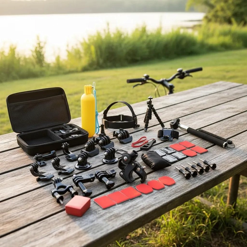 KIT 51 ACCESORIOS PARA CAMARA DEPORTIVA TIPO GOPRO - 4