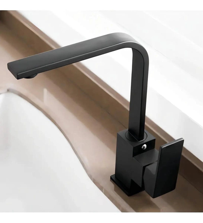 LLAVE MONOMANDO PARA LAVAPLATOS NEGRO MATE - 2