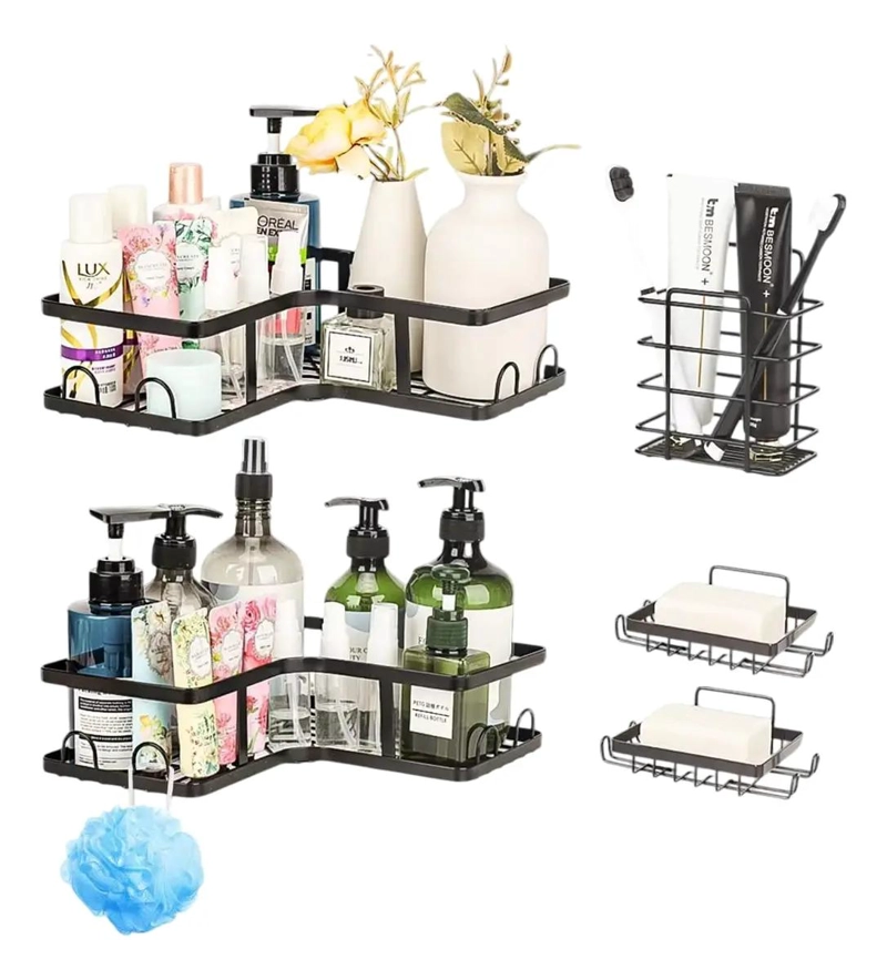 ORGANIZADOR DE PARED PARA DUCHA CON 5 REPISAS AE REAS - 1
