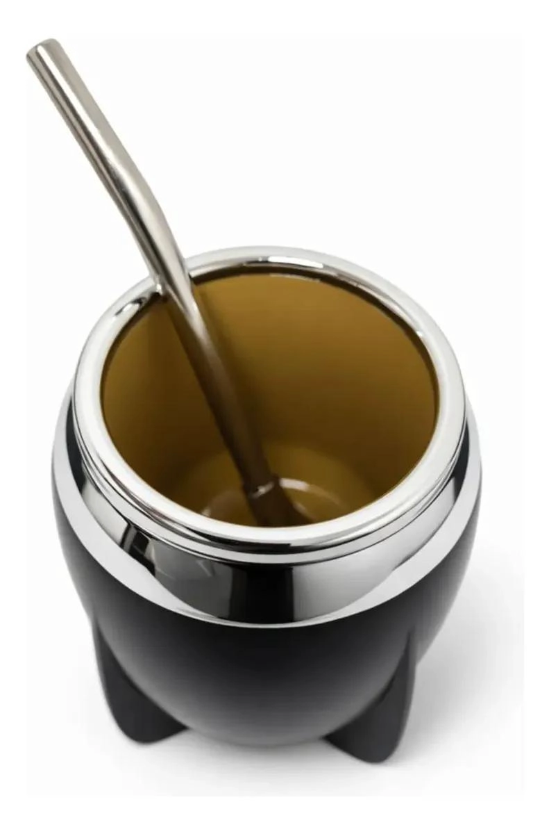 SET DE MATE CON BOMBILLA Y DISPENSADOR DE YERBA PREMIUM - 3