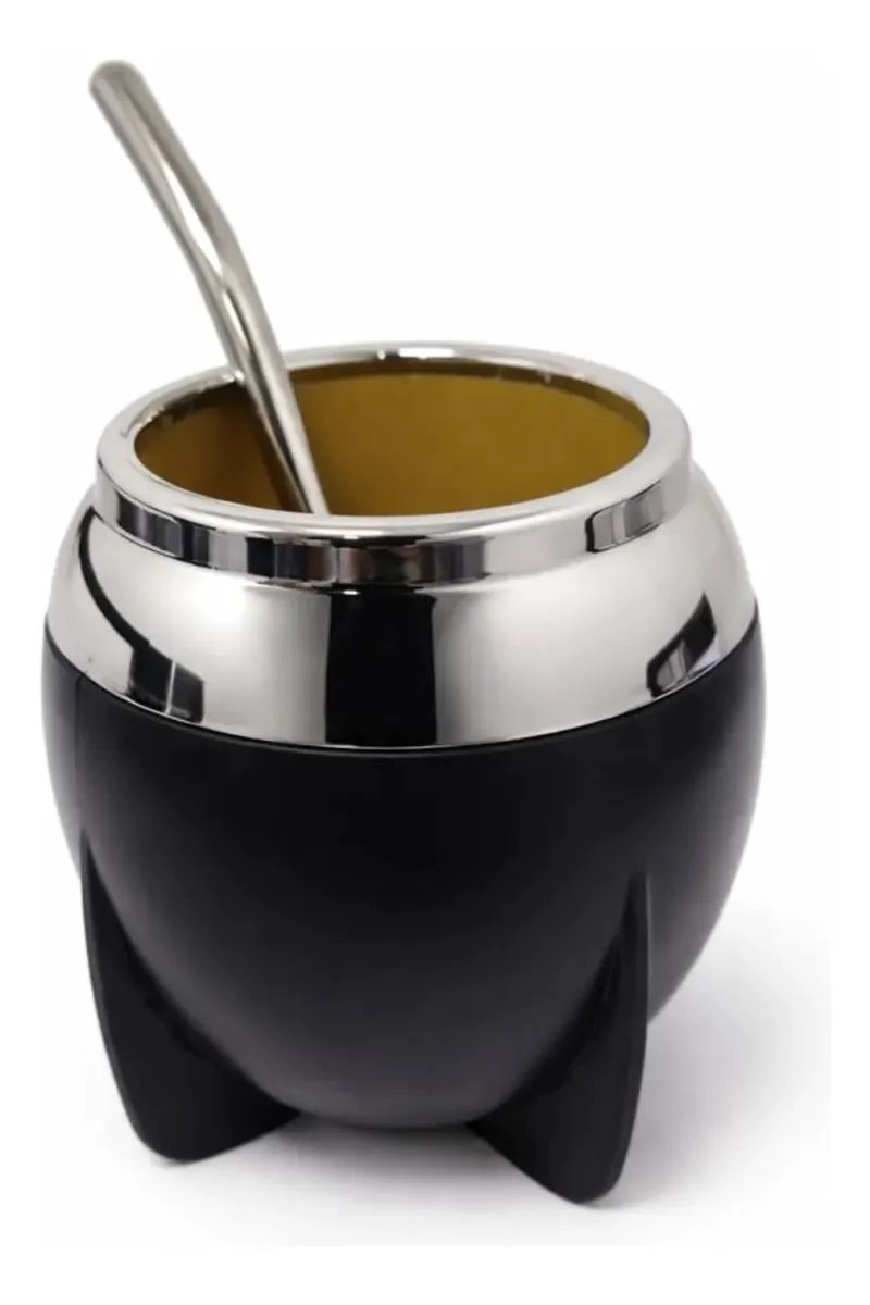 SET DE MATE CON BOMBILLA Y DISPENSADOR DE YERBA PREMIUM - 4
