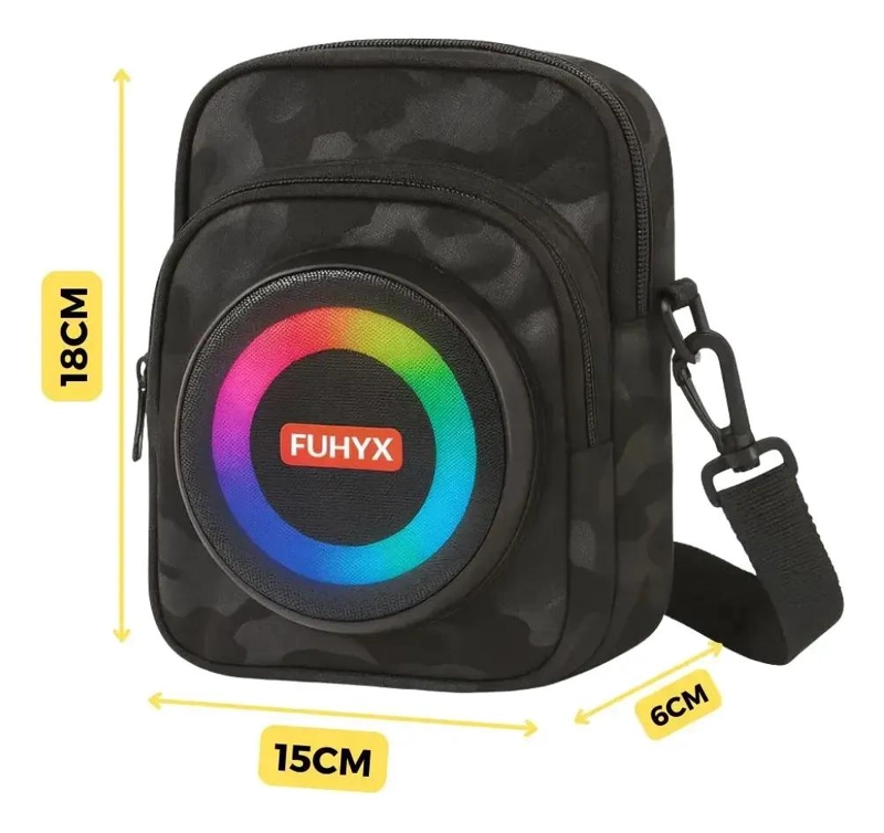 PARLANTE BLUETOOTH PORTATIL CON LUZ RGB Y BATERIA RECARG - 2