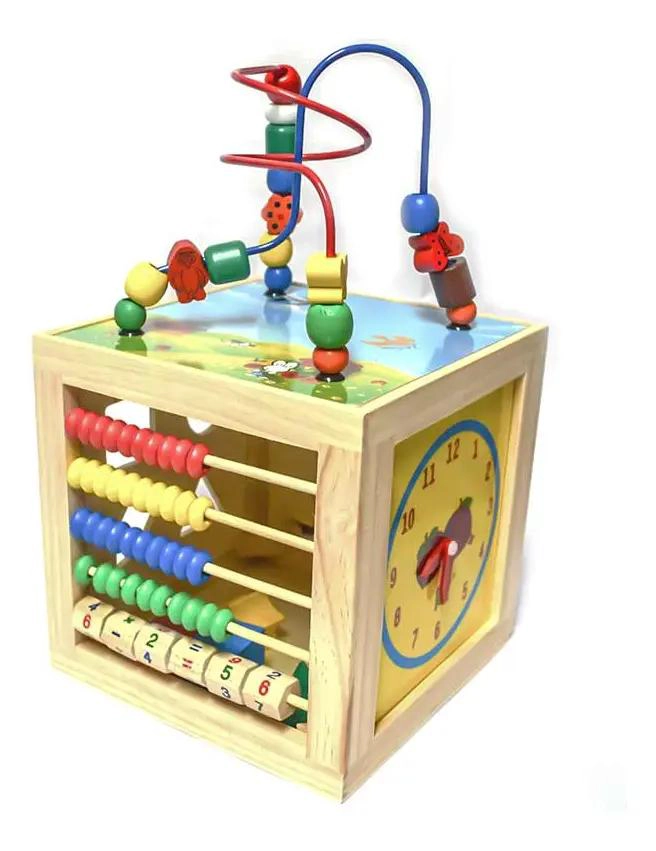 JUGUETE DIDACTICO DE MADERA PARA ESTIMULACION INFANTIL - 1