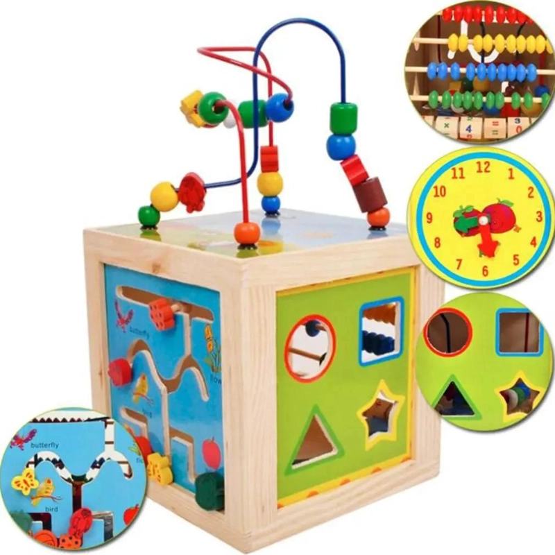 JUGUETE DIDACTICO DE MADERA PARA ESTIMULACION INFANTIL - 2