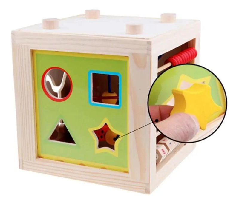 JUGUETE DIDACTICO DE MADERA PARA ESTIMULACION INFANTIL - 4