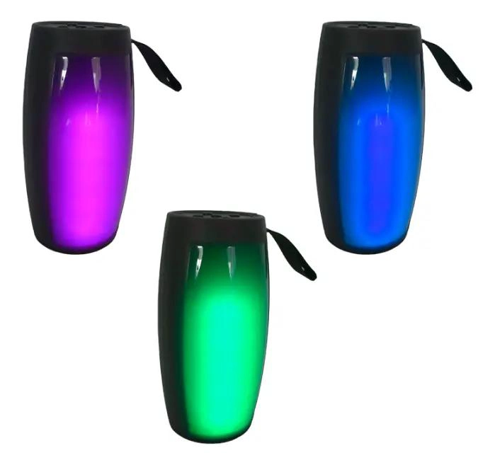 PARLANTE BLUETOOTH PORTATIL CON LUCES LED PARA EXTERIORES - 1