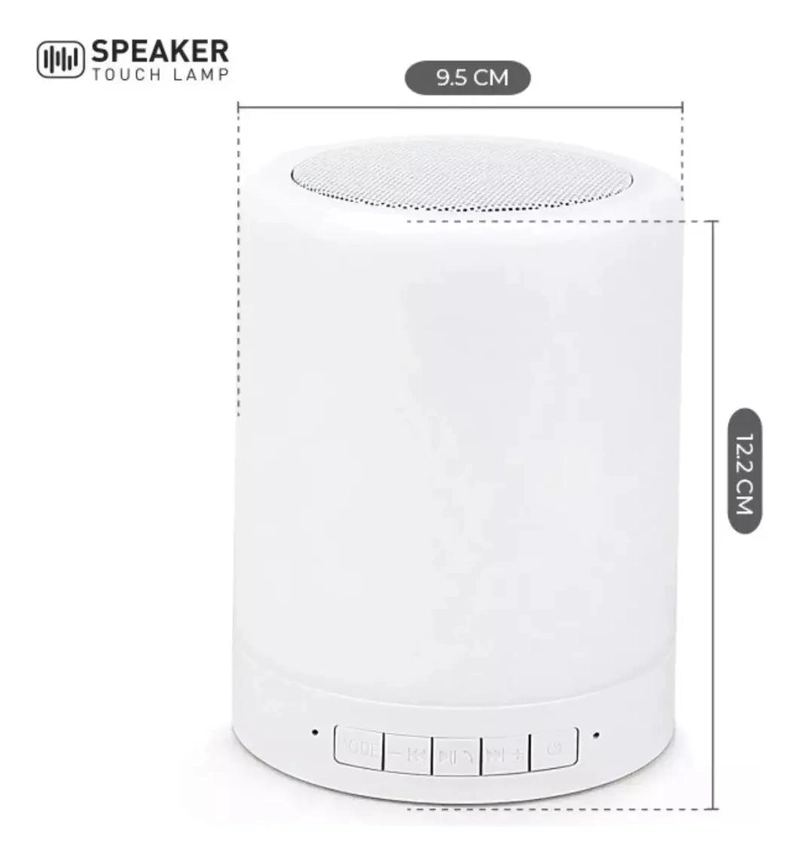 PARLANTE BLUETOOTH RECARGABLE CON LUZ Y CONTROL TACTIL - 2