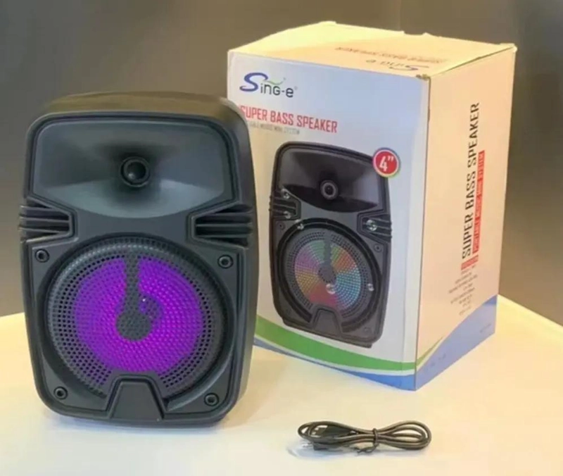 PARLANTE BLUETOOTH PORTATIL CON RADIO Y ALTAVOZ DE 4' - 4