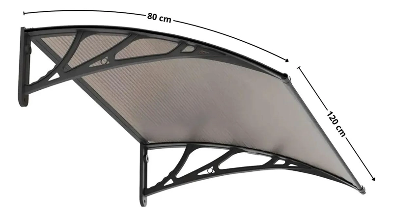ALERO CURVO BRONCE 0.80X1.20 M - 2