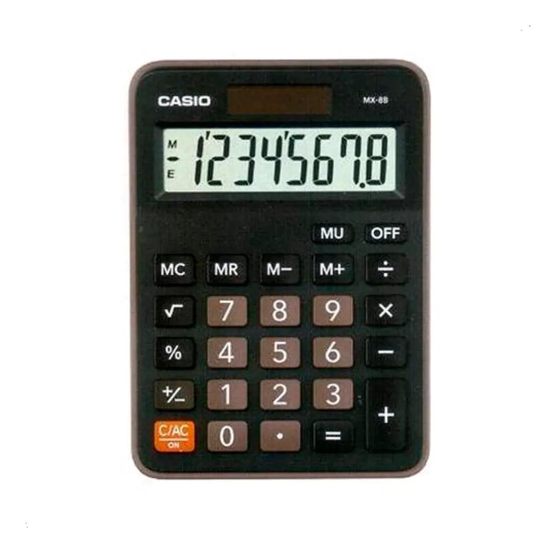 CALCULADORA DE SOBREMESA NEGRA CON PANTALLA LCD - 5