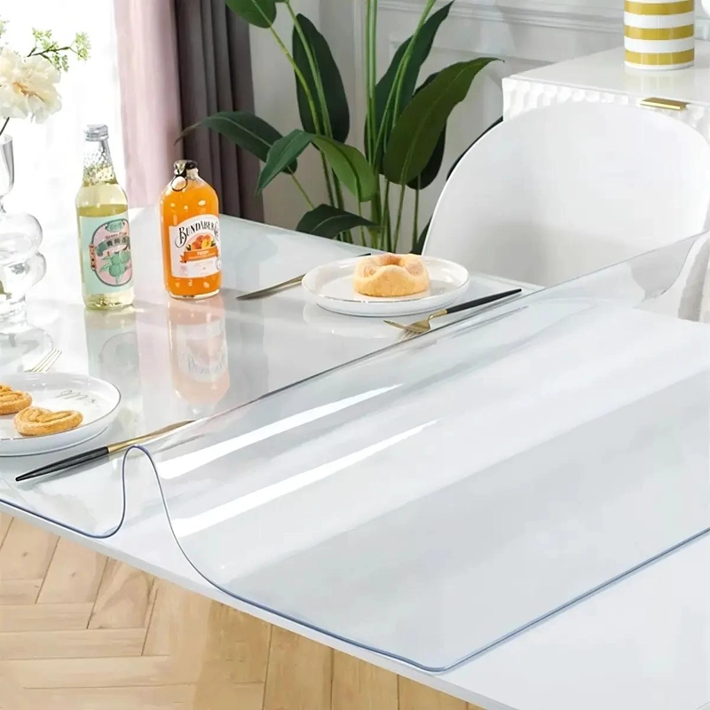 MANTEL TRANSPARENTE PROTECTOR 90X183CM 1MM BLANCO - 3