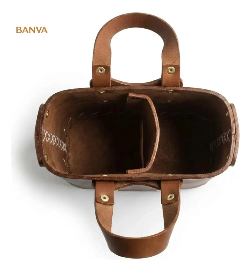 BOLSO MATERO GRANDE DE CUERO PARA YERBA MATE - 2