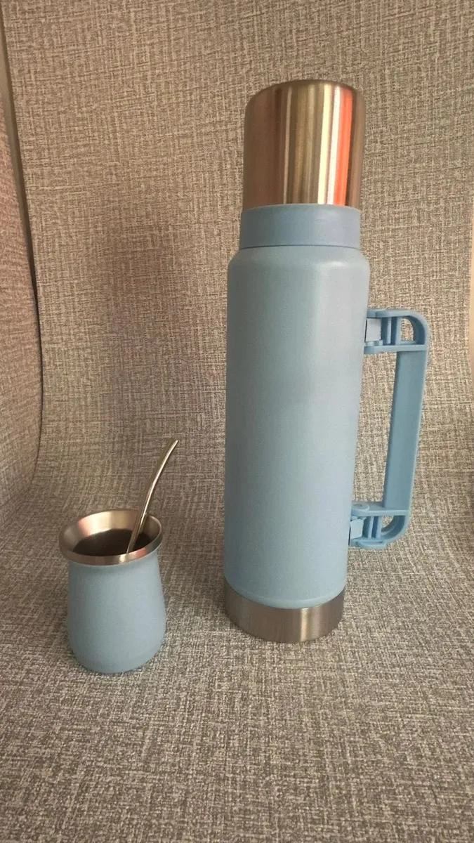 SET TERMO 1,2L CON MATE 160ML Y BOMBILLA ACERO INOXIDABLE - 3
