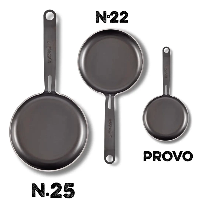 SET DE SARTENES DE HIERRO CON PROVOLETERA - 1