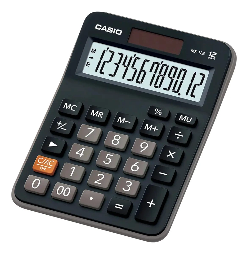 CALCULADORA DE ESCRITORIO 12 DIGITOS COLOR NEGRO - 1