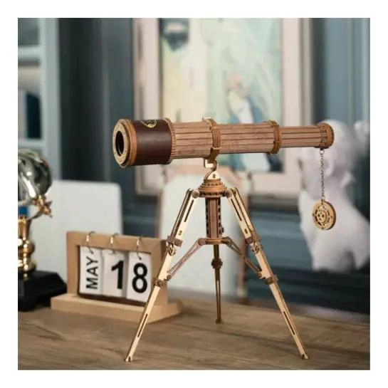PUZZLE 3D DE MADERA TELESCOPIO CLASICO - 1