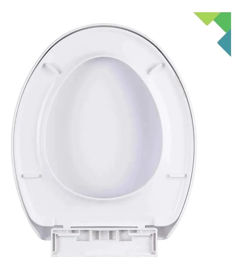 TAPA DE ASIENTO UNIVERSAL PARA WC REDONDO BLANCA - 2