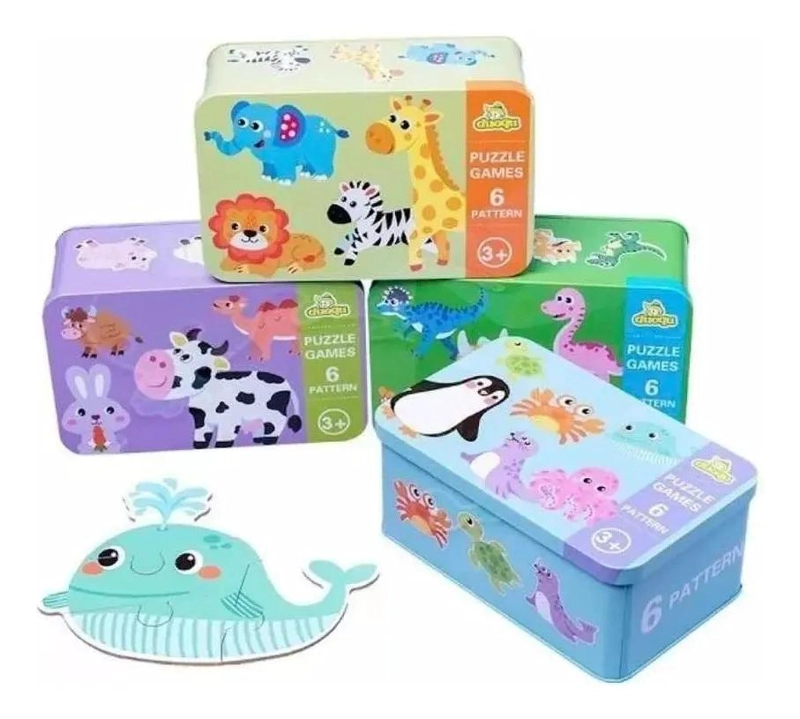 ROMPECABEZAS DE MADERA DIDACTICO PARA NIÑOS - 1